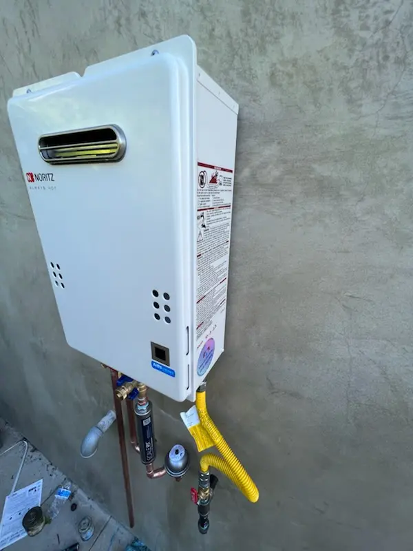 Tankless water heater installation for Powder House homes